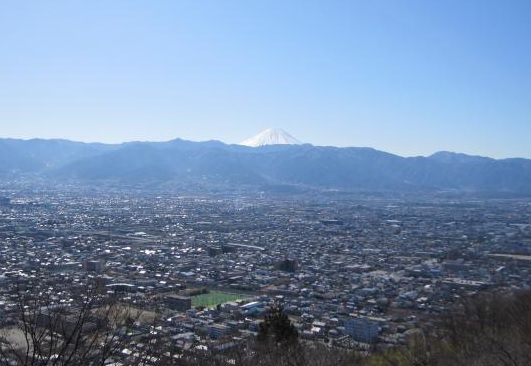 山梨県立科学館展望台の眺望写真