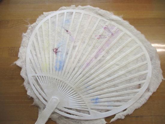 画像：うちわの制作例