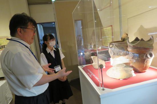 画像：館内施設の見学