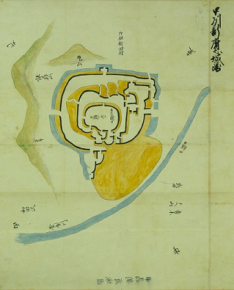甲州新府之城図（恵林寺蔵、信玄公宝物館保管）