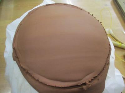 画像：土面作りの様子
