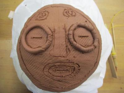 画像：土面作りの様子