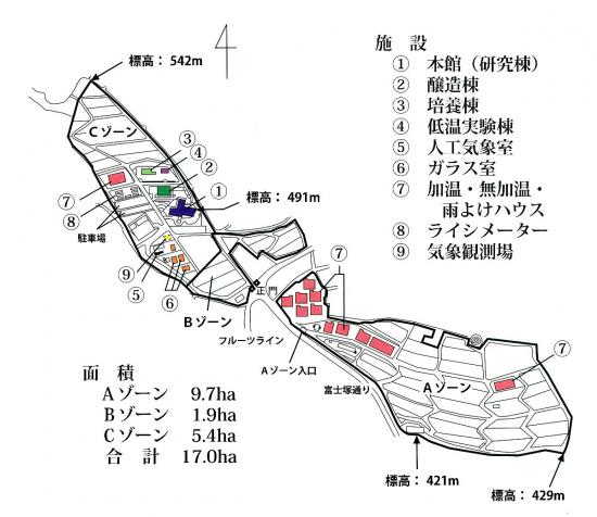 圃場・施設案内図