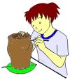 土器作り＿文様付け