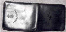 財布(黒色革製 二つ折り The symbol of twickenhan)