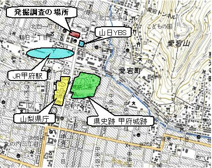 発掘調査地位置図