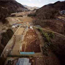 塩瀬下原遺跡の全景写真