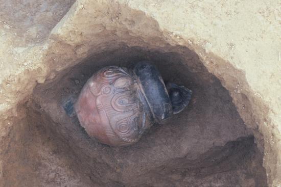 人面装飾付土器の出土状況