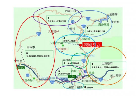 深城周辺観光情報地域入り