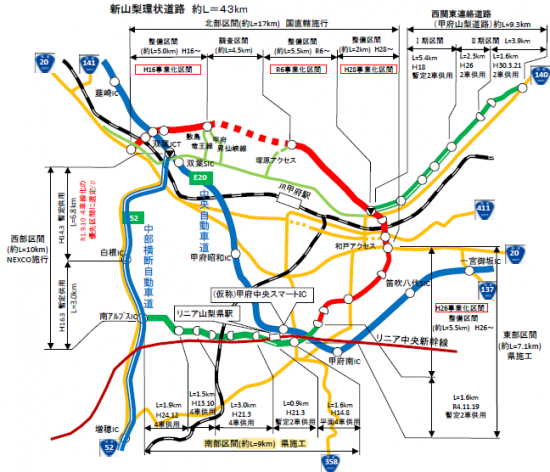 新環状南部概要図（R6）