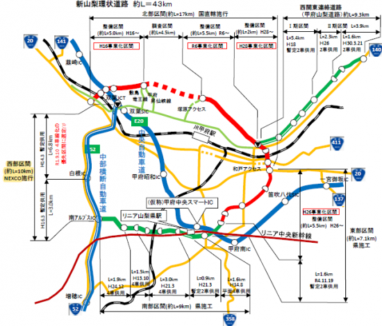 新環状西部概要図（R6）
