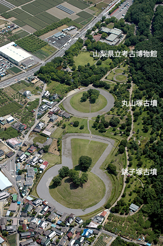 銚子塚古墳・丸山塚古墳航空写真