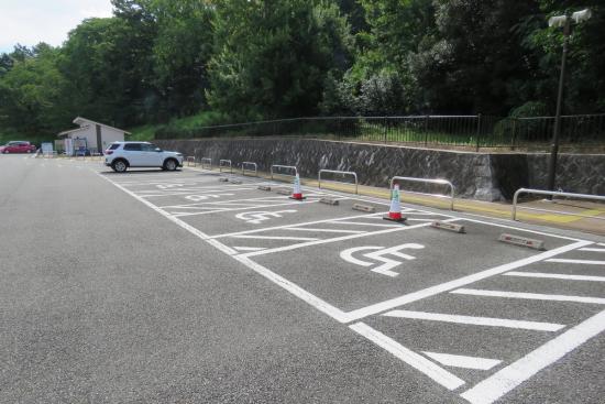 画像：障がい者等用の駐車スペース